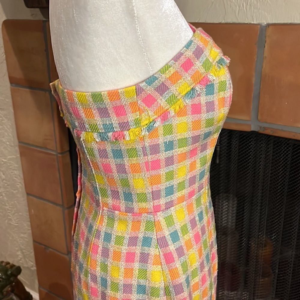 Lilly Pulitzer Bibi multicolored boule strapless dress, size 2! - Picture 5 of 12